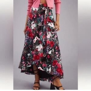 Hutch Printed Wrap Maxi Skirt